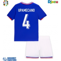 Francuska Dayot Upamecano #4 Domaci Dres za djecu EP 2024 Kratak Rukav (+ Kratke hlače)